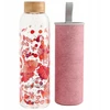 Vandens butelis "waterdrop Relax" 600ml, stiklinis, su neopreniniu dėklu