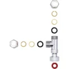 Varioan 10360 3/8" žalvarinis T-formos jungiklis, chromuotas