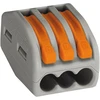 Vasalat Wago 222 gnybtų 2/3 gyslų 4 mm² rinkinys, jungiamieji gnybtai, pilka/oranžinė
