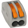Vasalat Wago 222 gnybtų 2/3 gyslų 4 mm² rinkinys, jungiamieji gnybtai, pilka/oranžinė