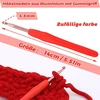 Vąšelis, 4.5 mm ergonomiškas vąšelis su neslystančia rankena, vąšelių rinkinys, aliuminis, vąšelis su minkšta gumine rankena sergantiems artritu, patyrusiems nėrimo mėgėjams