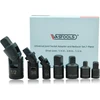 Vastools universalios jungties rinkinys 6,3 mm (1/4), 10 mm (3/8), 12,5 mm (1/2), terkšlės adapterių rinkinys nuo 1/4 colio iki 3/8 colio, nuo 3/8 colio iki 1/4 colio, nuo 3/8 colio iki 1/2 colio, nuo 1/2 colio iki 3/8 colio terkšlėms, galvutėms
