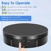 Objektyvas Vayotoy Elektrinis Pasukamas Stalas, 360 Laipsnių Pasukamas Stalas, Elektrinis 6 Colių/14.6 cm, 10 kg, Mažas Elektrinis Pasukamas Stalas su 6 Fono Popieriais, Usb Įkrovimas Ekspozicijai ir Fotografijai (Ekspozicinė prekė)