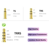 Vce stereo jack kištuko audio 3.5 mm lizdo adapteris 4 kontaktų 3.5 mm lizdas į 3.5 mm lizdą aux dviguba jungtis, 2 vnt.
