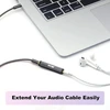 Vce stereo jack kištuko audio 3.5 mm lizdo adapteris 4 kontaktų 3.5 mm lizdas į 3.5 mm lizdą aux dviguba jungtis, 2 vnt.