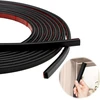 Vegcoo sandarinimo juosta 10 x 6 mm, lipni, 12 m durų sandariklis, lipni triukšmo mažinimui, juoda sandarinimo juosta, lipni, vandeniui atspari, trinčiai atspari sandarinimo juosta durims ir langams (12, juoda)