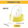 Vegena ptfe sandarinimo juosta, 20 ritinių, tefloninė juosta, sriegių sandarinimo juosta, ptfe sriegių sandarinimo juosta, tefloninė juosta (12 mm x 0,1 mm x 12 m)