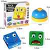 Veidą keičiantis magiškas kubas, 3d galvosūkis, veidą keičiantis magiškas kubas, 3d emoji kaladėlių galvosūkis, emoji kaladėlių medinis žaislas