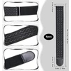 Velcro dirželiai (4 vnt., juodi, 46,5 x 5 cm) - tvirti nailoniniai diržai su velcro tvirtinimu laikiniam tvirtinimui ir suveržimui
