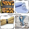 Velcro dirželiai (4 vnt., juodi, 46,5 x 5 cm) - tvirti nailoniniai diržai su velcro tvirtinimu laikiniam tvirtinimui ir suveržimui