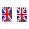 Vėliavėlės "union Jack", 10m, plastikinės girliandos Didžiosios Britanijos tema