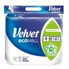 Velvet Ecoroll Švelniai baltas tualetinis popierius 4 ritinėliai