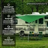 Velway brezentas, audinys, brezentas 100 g/m², žalias – 2 m x 3 m = 6 m², neperšlampamas palapinės paklotas, apsauginis brezentas – sunkvežimio brezentas su kilpomis, atsparus plyšimui, atsparus uv spinduliams – sodui
