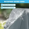 Velway uždangalas sodo baldams, atsparus vandeniui – 242 x 162 x 100 cm stačiakampis apsauginis uždangalas, atsparus vėjui, skirtas lauko baldams, sodo stalams, sėdimų vietų grupėms, terasos baldams, pilkas