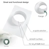 Vent Systems Ø100 mm ventiliacijos ortakio jungties flanšas tiesus ventiliacijos vamzdis plastikinis ortakio jungties plokštė vėsinimo šildymo ventiliacijos sistemai hvac 10 cm