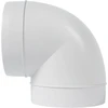 Vent Systems 125mm alkūnė 90 laipsnių vamzdžio jungtis lanksti apvalaus vamzdžio ventiliacijos žarna Abs plastikas 125mm
