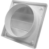 Vent Systems 150 mm baltas ištraukimo gaubtas - džiovyklės gaubtas - ventiliacijos gaubtas - plastikinė oro tiekimo grotelė - 190 mm x 190 mm