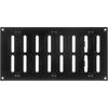 Vent Systems 300 x 150 mm metalinė ventiliacijos grotelė - stačiakampė juoda ištraukimo grotelė - reguliuojamas vamzdžio dangtelis - ventiliacijos grotelė šildymui/vėsinimui, oro kondicionavimui, naudojimui patalpose ir lauke