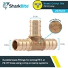 Ventiliatorius Sharkbite Uc362lfa10 1/2" trišakis Pex Barb jungtis (10 vnt.), žalvaris