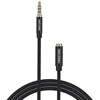 Vention Ausinių ilgintuvas su mikrofonu, 3.5 mm Aux ilgintuvas, nuo vyriško iki moteriško, audio kabelis, stereo ausinių kabelis, audio lizdo ilgintuvas Ausinėms/tv/nešiojamam kompiuteriui 2 m