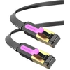 Vention Cat7 ethernet kabelis, rj45 kabelis, plokščias gigabitinis lan tinklo pataisos laidas 10 gbps, skirtas jungikliui/maršrutizatoriui/modemui/pataisų skydui/prieigos taškui/pataisų laukams ir t. t. (0.5 m)