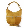 Vera Pelle zomšinis maišelis itališka oda shopper bag camel