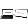 Verbatim Pmt-17 nešiojamas jutiklinis monitorius, mobilus 17.3 colių full hd ekranas nešiojamam kompiuteriui, planšetiniam kompiuteriui, išmaniajam telefonui, ps5 arba nintendo switch su usb-a, usb-c ir hdmi prievadu, juodas