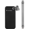 Verbatim Pocket Ssd, 1 Tb išorinis kietasis diskas, nešiojamas Ssd Usb 3.2 Gen 2, skirtas Mac, Pc ir žaidimų konsolei, juodas/pilkas