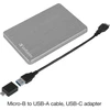 Verbatim Store 'n' Go Aliuminio Slim 1tb sidabrinis išorinis kietasis diskas Usb 3.2 Gen 1 išorinis kietasis diskas aliuminio kietasis diskas, skirtas Windows & Mac Os X nešiojamasis kietasis diskas Usb kietasis diskas