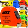 Verke rankinis matuoklis, metras, susukamas metras, matavimo juosta, 3 m