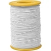 Vesaneae elastinis siūlas 0,8 mm × 380 m, karoliukų virvelė, elastinė virvelė, nailoninis siūlas, elastinis juvelyrinis siūlas, guminis siūlas, įrankiai karoliukų vėrimui "pasidaryk pats" apyrankėms, papuošalams, plaukų juostoms, vėriniams (baltas)