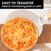 Vevok Chef Premium anoduoto nerūdijančio plieno picos mentelė | 22 cm medinė rankena | 25,5 x 25,5 cm paviršius | kepimas rankų darbo picos | rafinuoti picos krosnies priedai