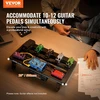 Vevor gitaros pedalų lenta 508x280mm aliuminio lydinio 1.2kg itin lengva sulankstoma gitaros efektų pedalų lenta su nešiojimo krepšiu Velcro juostelėmis 10-12 gitaros pedalams