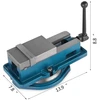 Vevor spaustuvas 100 mm, stalo spaustuvas 100 mm, suolo spaustuvai 16 kg, metaliniai profesionalūs ketaus spaustuvai koloniniam gręžtuvui, platūs žandikauliai