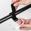 Vežimėlio kabliukai krepšiams, vežimėlio kabliukai, vežimėlio krepšių laikiklis, vežimėlio krepšio laikikliai su velcro kabliuku krepšiams, kuprinei, vežimėlio priekaboms