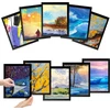 Vfandv 10 magnetinių rėmelių rinkinys A4 formatui, lipnus magnetinis nuotraukų rėmelis, deimantų tapybos rėmelis, lapų laikiklis A4 informaciniam rėmeliui, 32,5 x 24 cm, vaikų nuotraukos, nuotraukų rėmelis, skirtas sienai