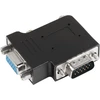 Vga 90 laipsnių kampinis adapteris (db15 M/f) tiesiam prijungimui