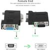 Vga 90 laipsnių kampinis adapteris (db15 M/f) tiesiam prijungimui