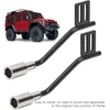 Vgeby Išmetimo vamzdis, 1 pora metalinių Rc automobilių modeliavimo dekoratyvinių išmetimo vamzdžių priedų, skirtų Scx10 1/10 Traxxas Trx4