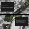 Vgeby Skaitmeninis laikrodis, daugiafunkcis lauko sportinis laikrodis, madingas kvadratinis šviesą atspindintis vandeniui atsparus chronografas vyrams ir moterims (alyvuogių žalia)