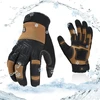 Vgo... 1 pora 0°c / 32°f žieminių dirbtinės odos darbo pirštinių, neperšlampamos darbo saugos pirštinės šaltam orui, skirtos naudoti šaldytuve ar šaldymo kameroje, su 3m Thinsulate pamušalu (sl7716flwp)