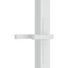 Vidaus durys, baltos, 83x201,5cm, ESG stiklas ir aliuminis