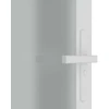 Vidaus durys, baltos, 83x201,5cm, matinis stiklas ir aliuminis