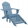Vidaxl Adirondack sodo kėdė su kojų atrama, eglė