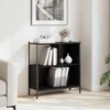 Vidaxl Lentyna, juoda, 72x28x77,5 cm, medienos drožlių plokštė