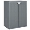 Vidaxl sodo spintelė, pilka, 65x45x88 cm, Pp ratanas