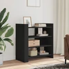 TV staliukas Vidaxl Spintelė, juoda, 73,5x35x75 cm, medienos gaminys