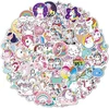 Vienaragio lipdukai, Kawaii vandeniui atsparūs viniliniai vienaragio lipdukai nešiojamam kompiuteriui, vandens buteliui, riedlentei, dviračiui, šalmui, gitarai, kelioniniam lagaminui, bagažui, baldams, iškarpų albumui, mobiliojo telefono dėklui [100 vnt.
