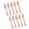 Vienkartiniai plastikiniai stalo įrankiai šakutės Rose Gold
