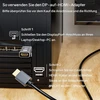 Vievre 4k Displayport į Hdmi adapteris, Displayport į Hdmi, vienkryptis Dp į Hd 4k @ 30hz/2k@60hz/1080p@120hz su nešiojamuoju kompiuteriu, monitoriumi, televizoriumi, projektoriumi su garso perdavimu ir gera kokybe